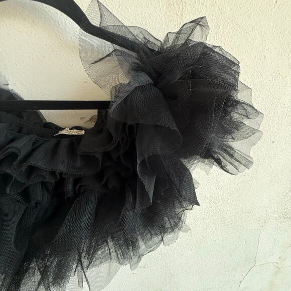 Free People Top Birthday Cake Cami Tulle Ruffle Shrug Balletcore Coquette Size S - Picture 5 of 9